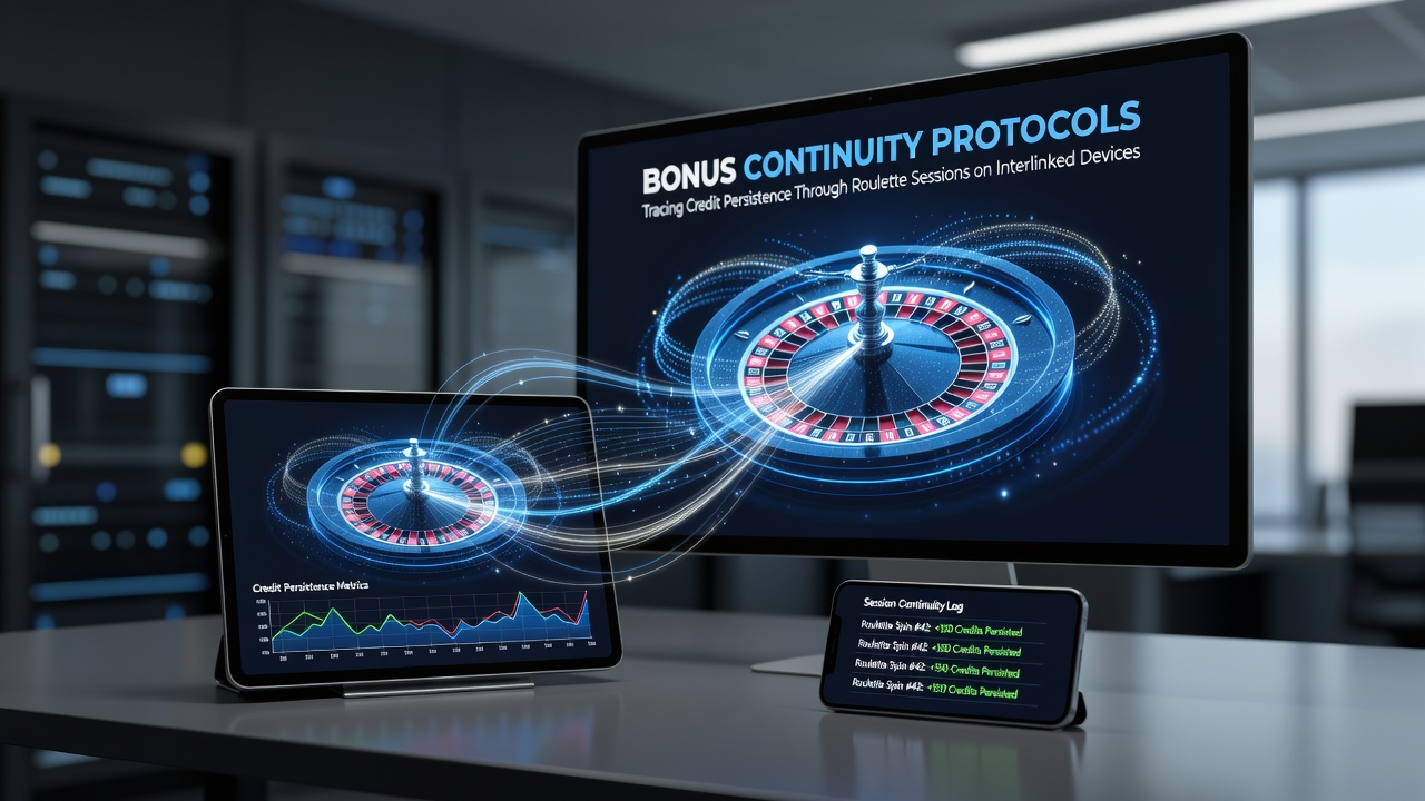 Roulette-Sessions auf vernetzten Geräten mit Bonusverfolgung