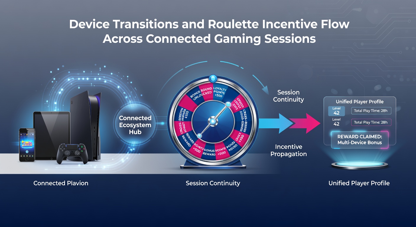 Diagramm zum Incentive-Fluss bei Roulette-Sessions über mehrere Geräte