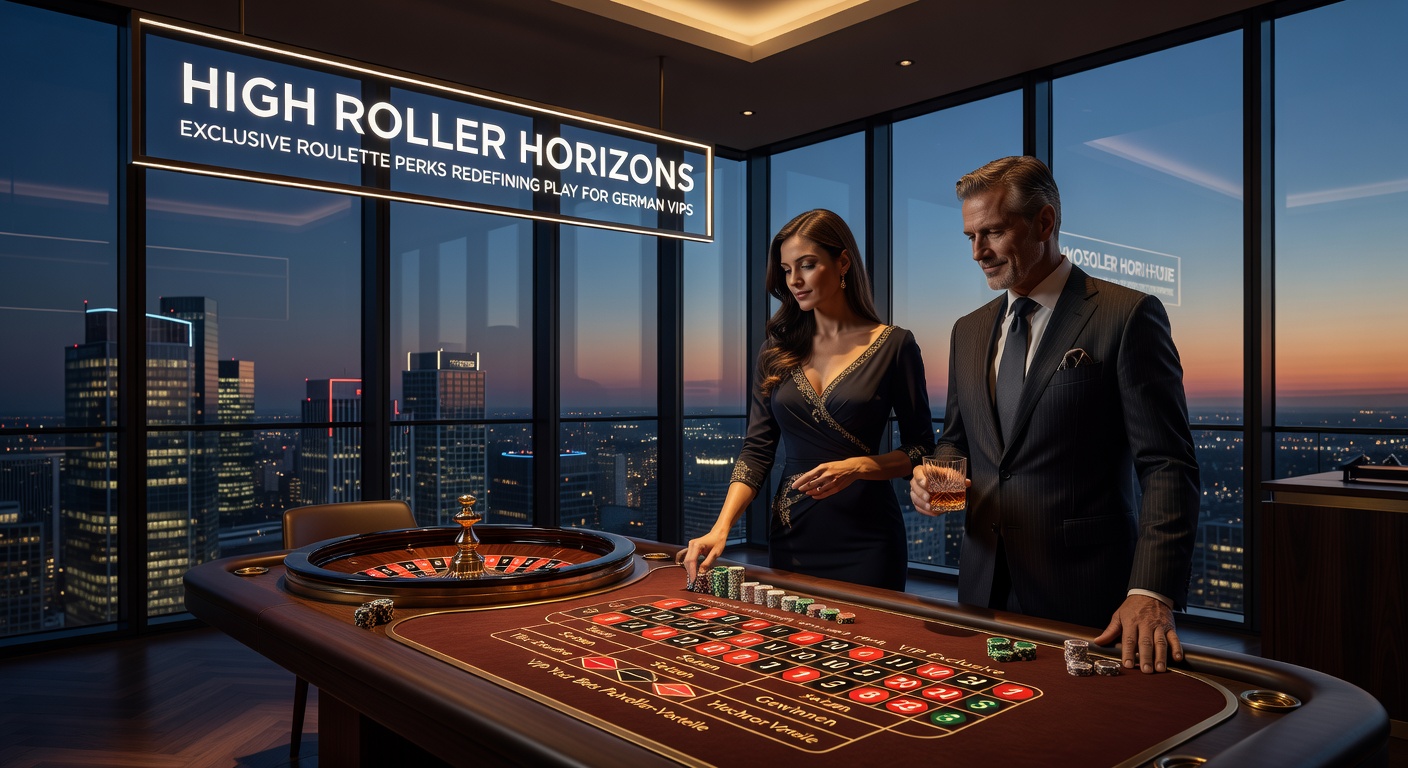 Ein eleganter High-Roller-Tisch im Live-Roulette mit VIP-Atmosphäre, umgeben von luxuriösen Elementen wie Champagnergläsern und dedizierten Croupiers