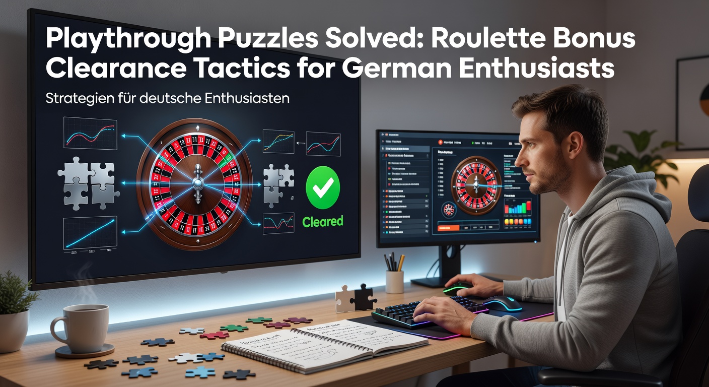 Roulette-Tisch mit Bonus-Symbolen und Playthrough-Indikatoren, die Strategien für deutsche Spieler visualisieren